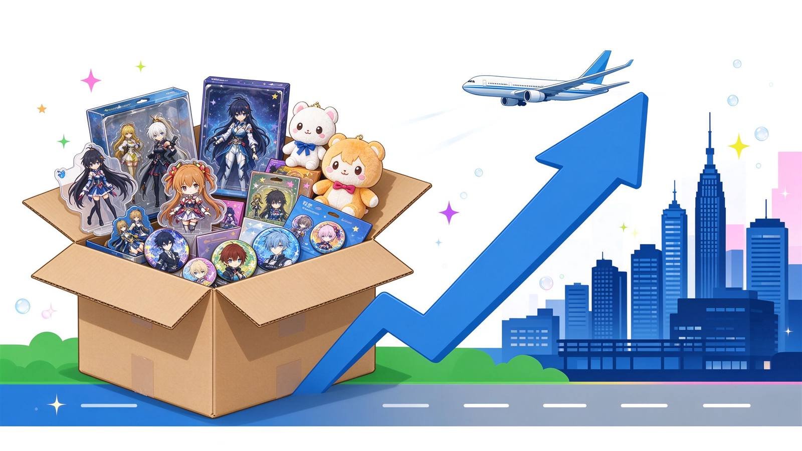 フィギュア・アニメグッズを中国から輸入するイメージ