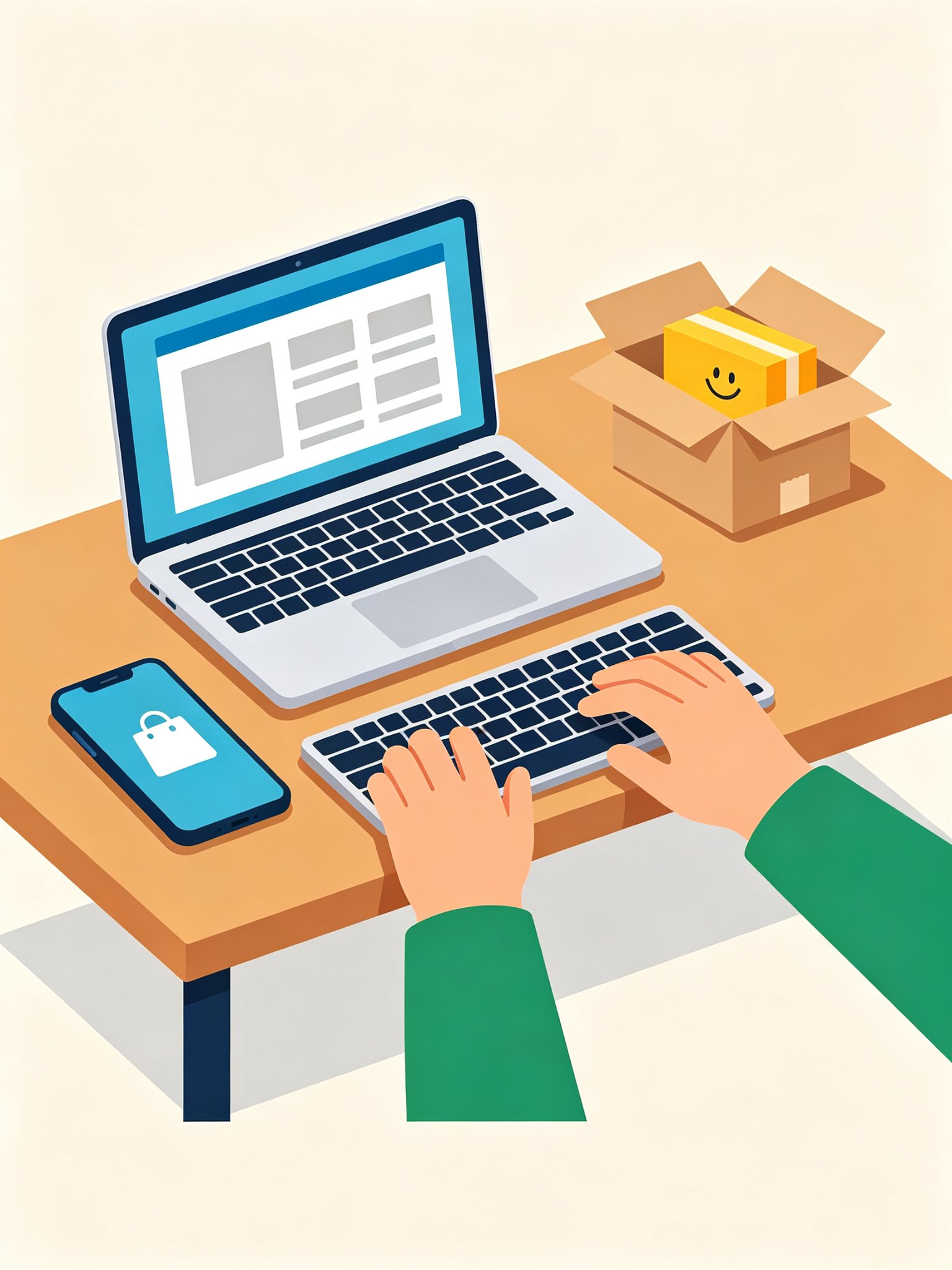 個人でEC販売・輸入代行を利用するイメージ